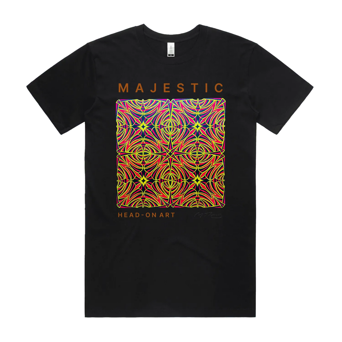 Black front flat lay