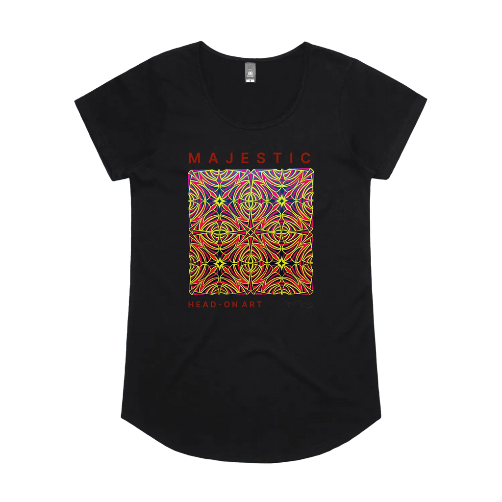 Black front flat lay