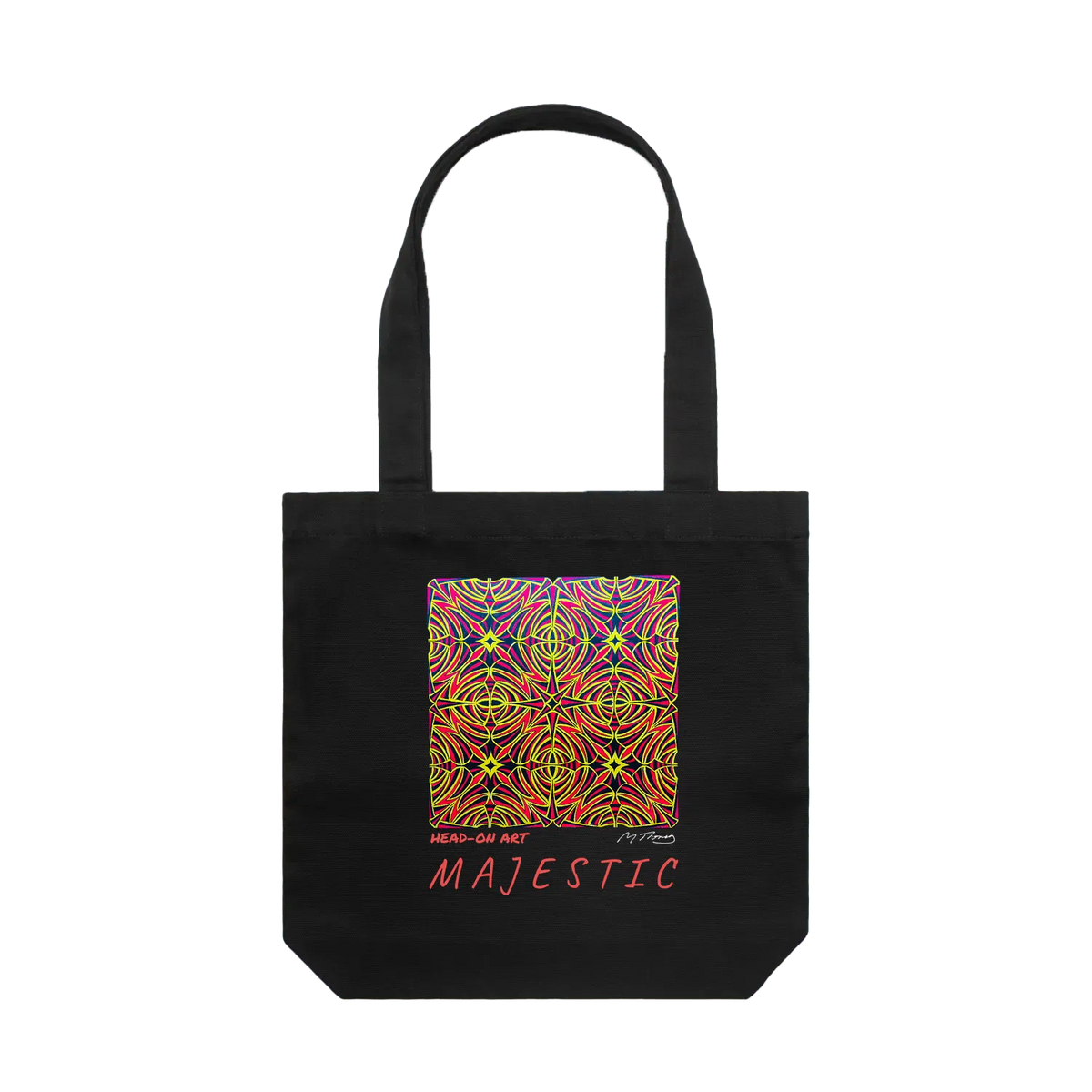 Black front flat lay