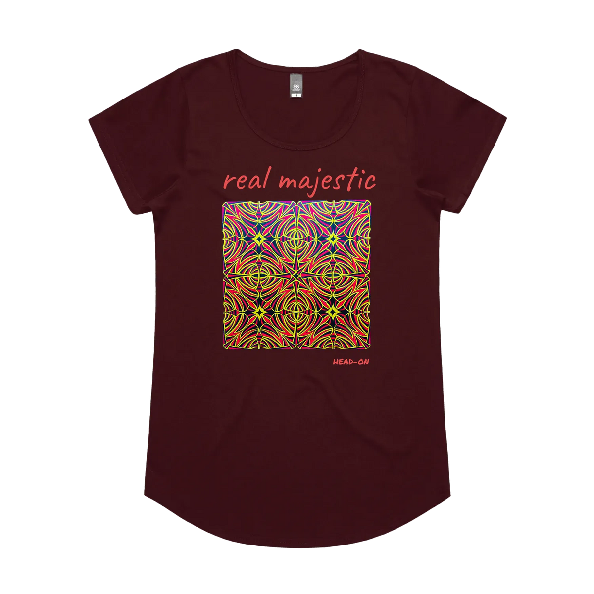 Burgundy front flat lay