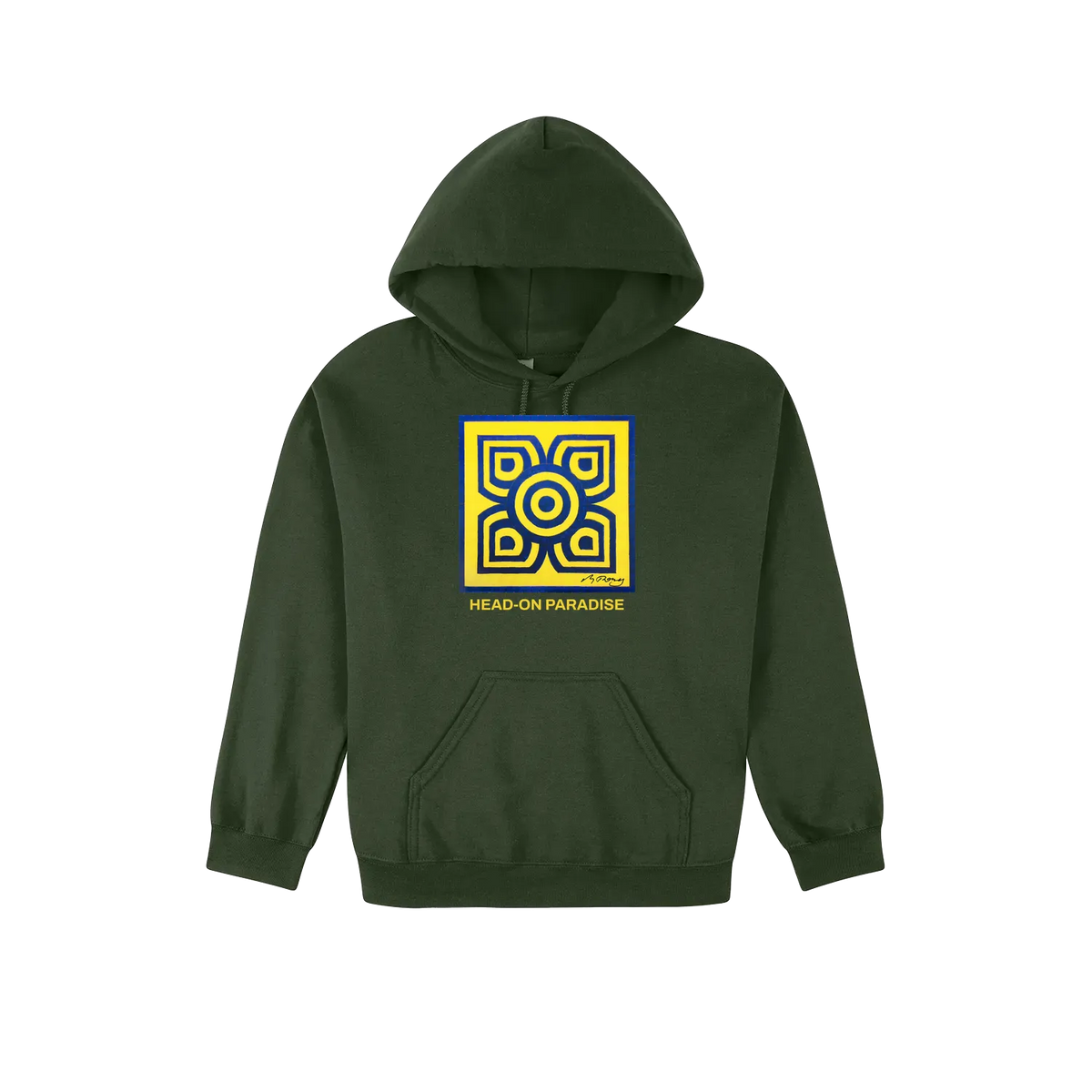 Forest Green front flat lay
