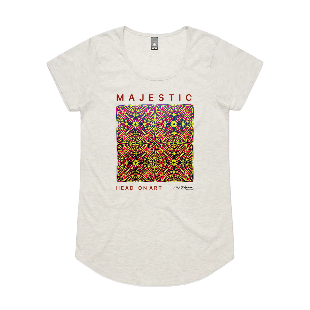 Oatmeal Marle front flat lay