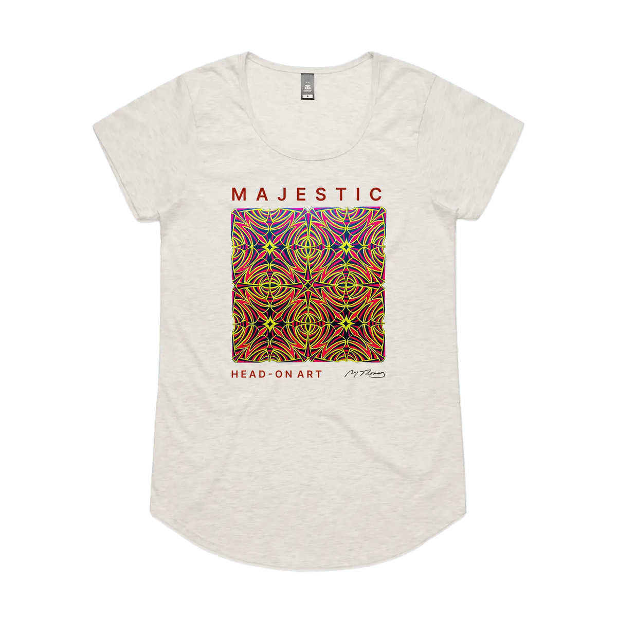 Oatmeal Marle front flat lay