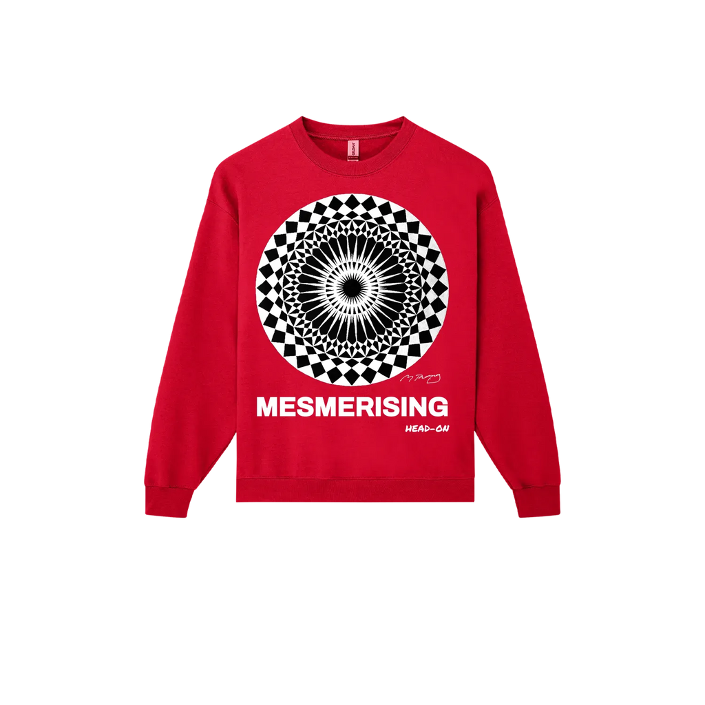 Red front flat lay